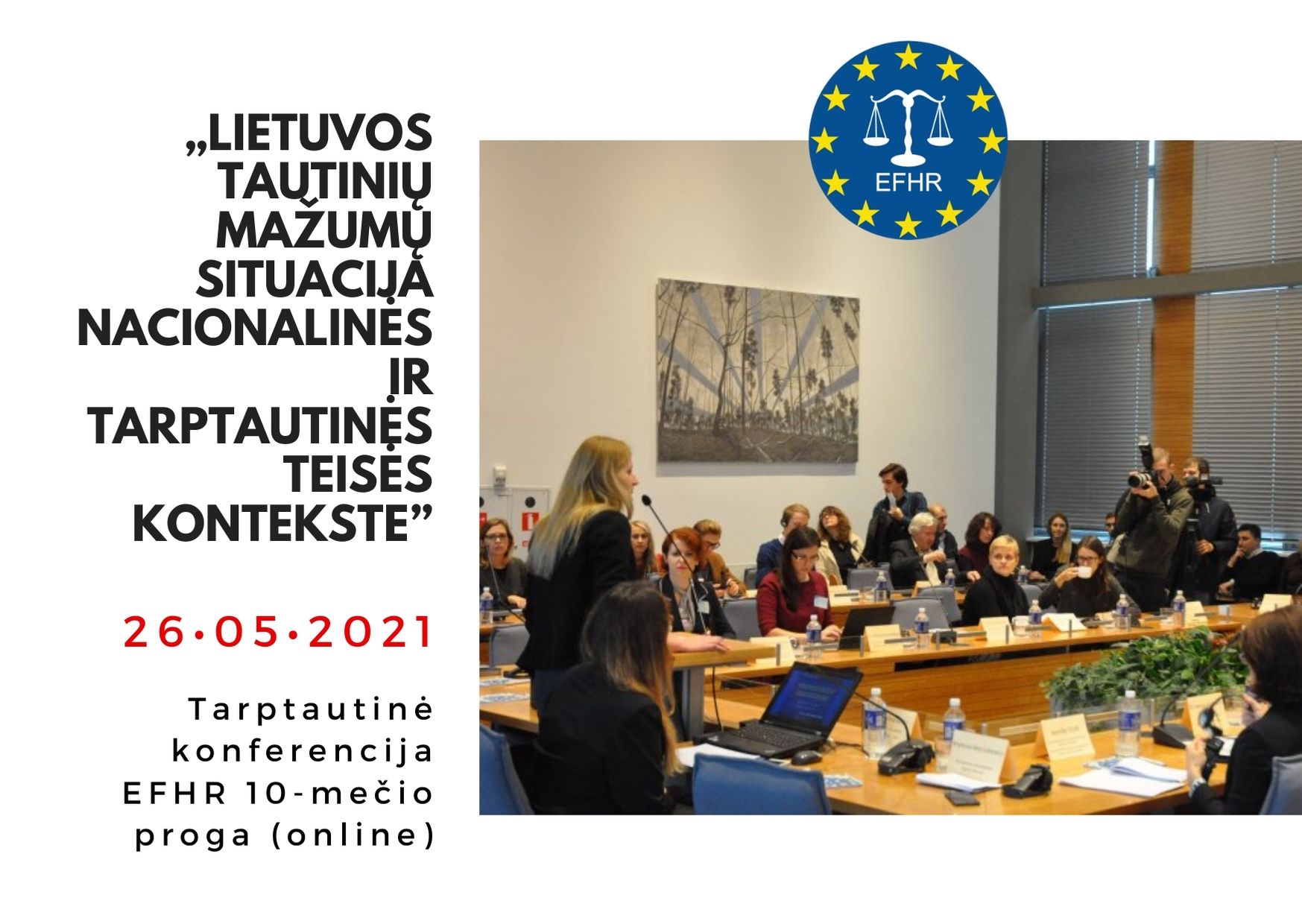 Gegužės 26 d. – Tarptautinė konferencija Lietuvos tautinių mažumų tematika (online)
