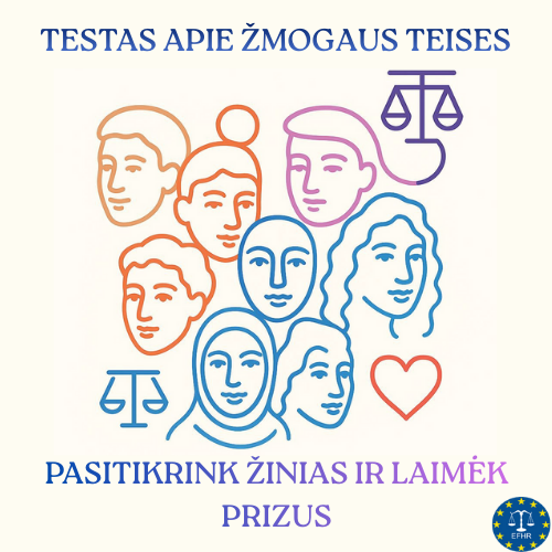 Kviečiame atlikti testą apie žmogaus teises